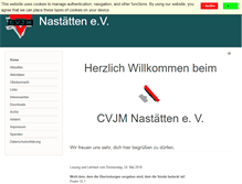 Tablet Screenshot of cvjm-nastaetten.de
